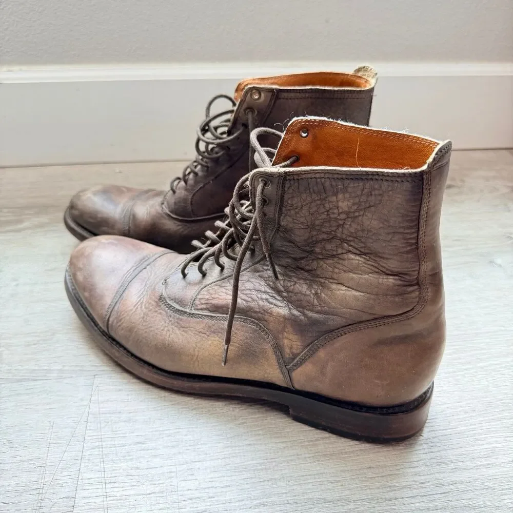 Frye Men Bowery Bal Laced Up Shoes (11D) Brown 3480529